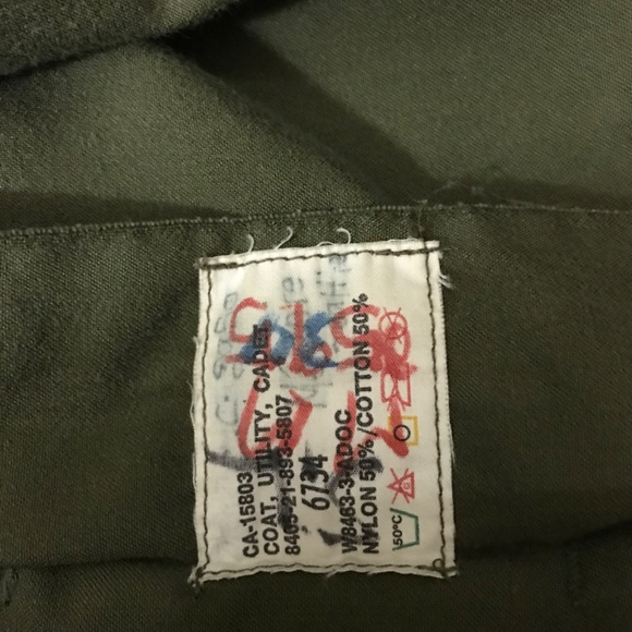 VTG Army Fatigue Shirt Jacket - Picture 4 of 4